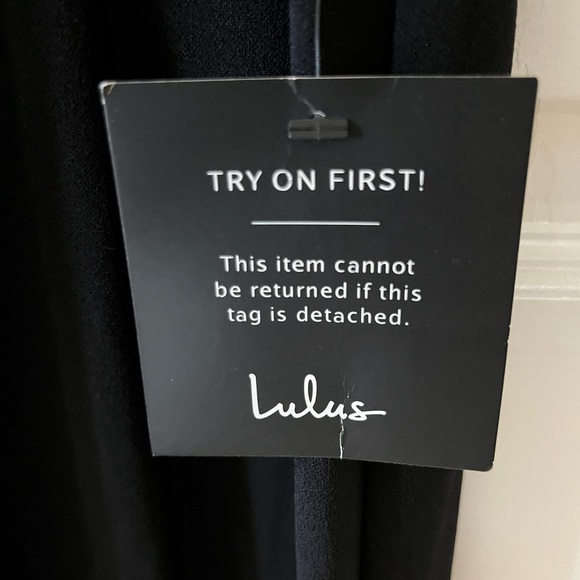 Black off the shoulder gown NWT - Picture 4 of 5